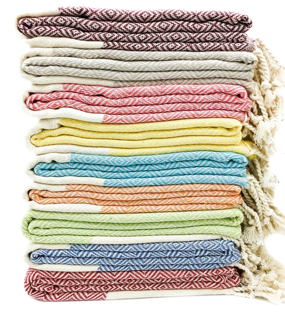 

Set of 10 Soft Large Quick Dry 100 Turkish Cotton Beach Bath Lounge Spa Towel