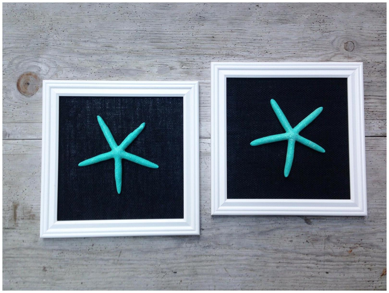

Set of 2 - 12 X 12 inch Starfish Wall Decor Beach Seaside Nautical Wall