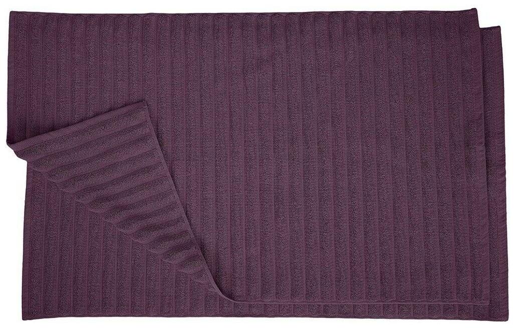 

Set of 2 Eggplant 100 Long Staple Cotton 1000 GSM Ribbed Bath Mats