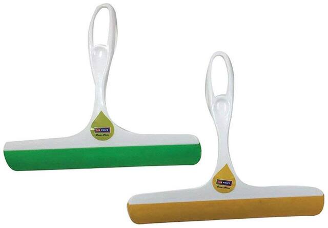 SET OF 2 Handy Household Glass Windows & Car Windscreen Cleaning Wiper (Random Colors)