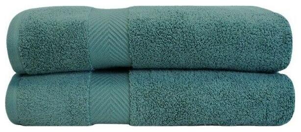 

Set of 2 Jade Green Zero Twist Cotton Soft and Absorbent Bath Towels