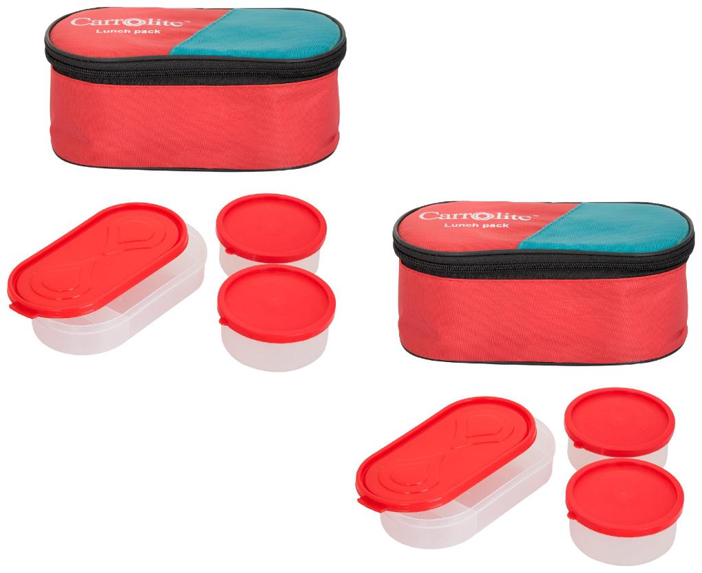 

Carrolite Assorted Lunch box ( Set of 1 800 ml )