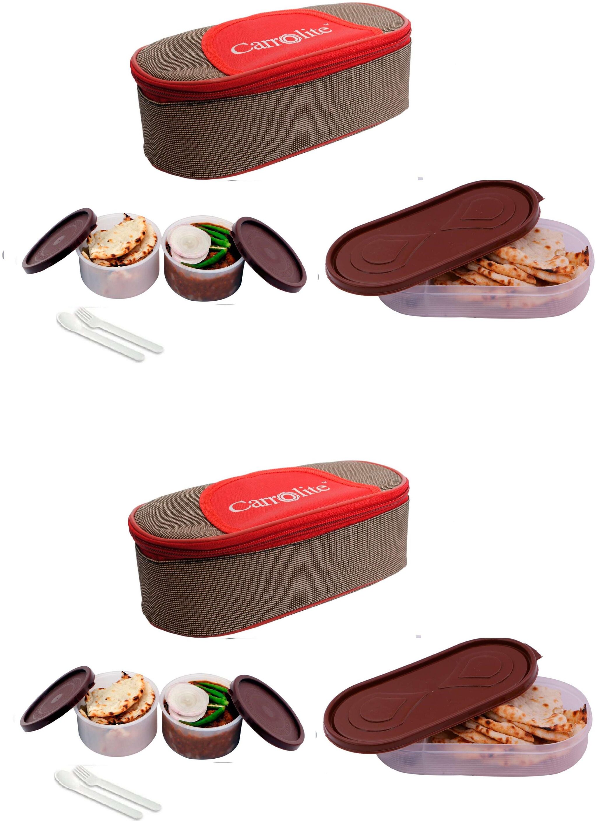

Carrolite Assorted Lunch box ( Set of 1 800 ml )