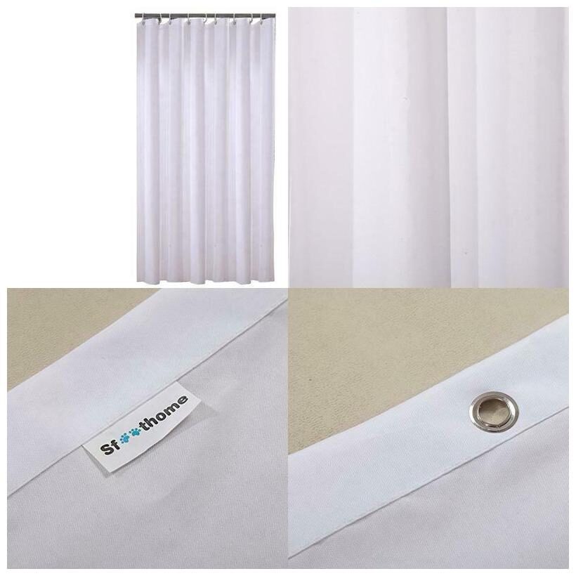

Sfoothome 36 Inch Wide X 72Inch Long Hotel Fabric Small Size Shower Curtain Wate