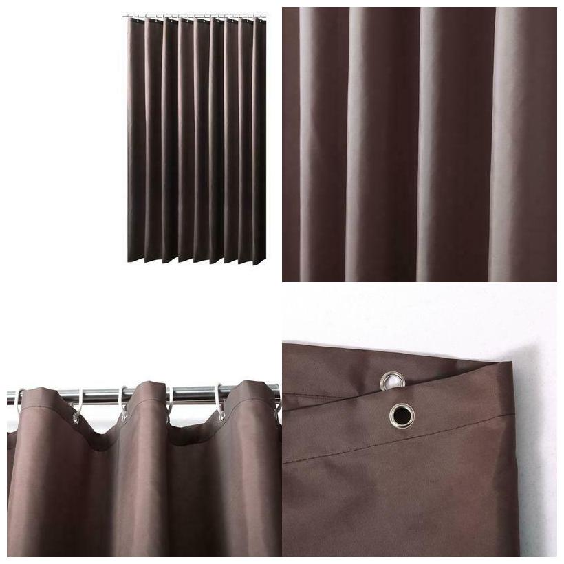 

Sfoothome Solid 36 Inch Wide X 72Inch Long Small Size Hotel Fabric Shower Curtai