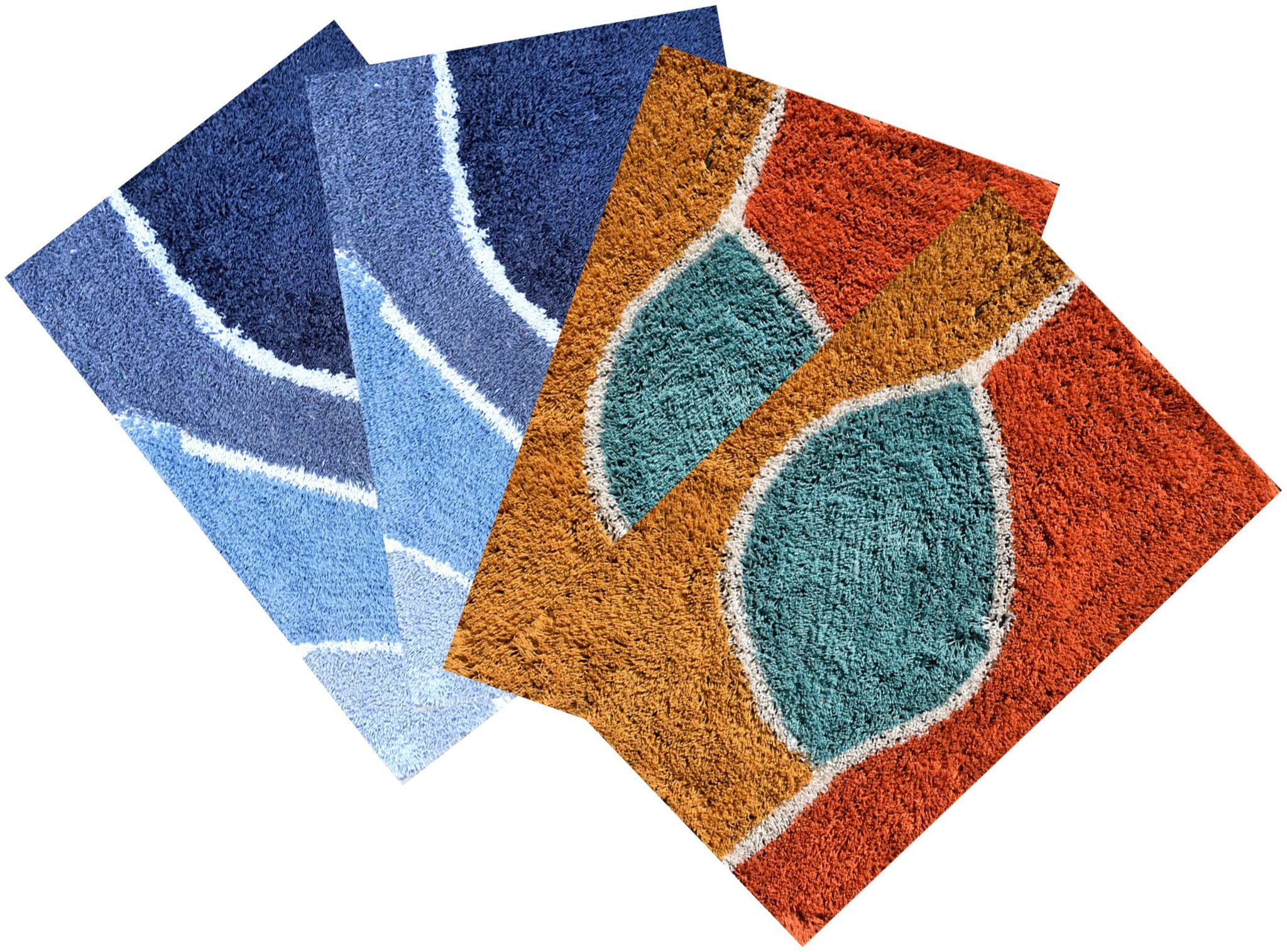 

Shabiart door mat for home and office set of 4 pcs 40x60 cm multicolor
