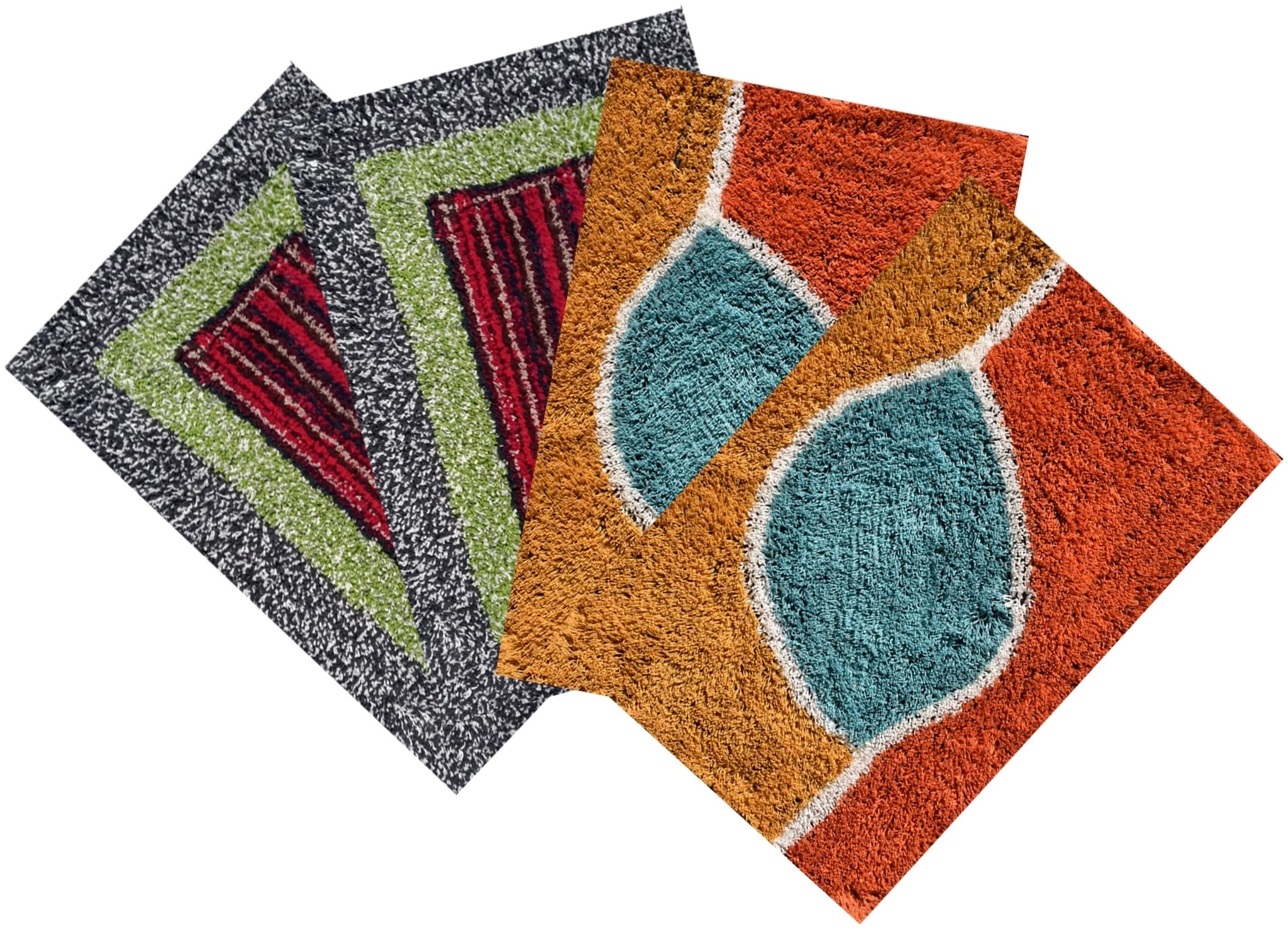 

Shabiart door mat for home and office set of 4 pcs 40x60 cm multicolor