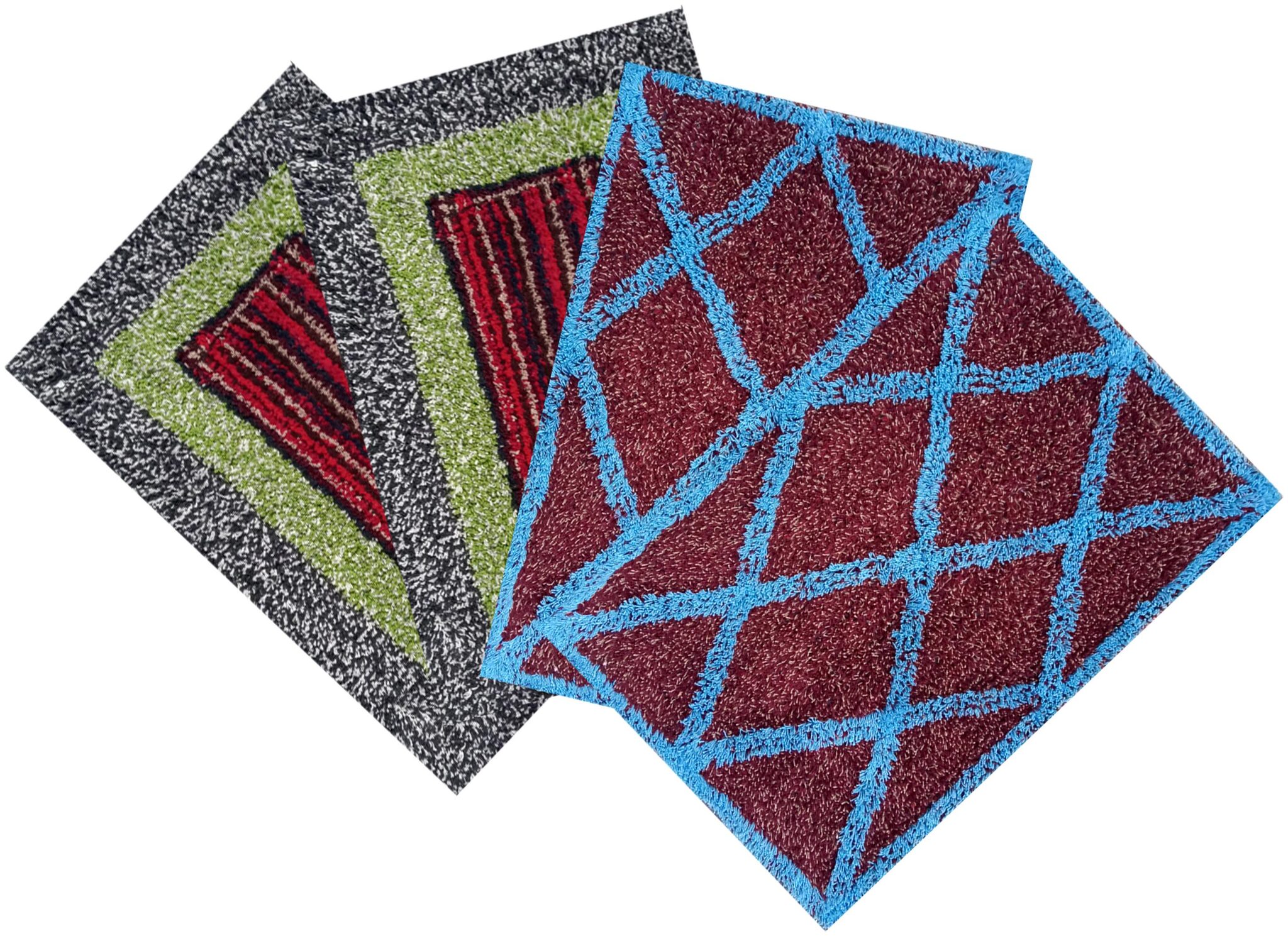 

Shabiart door mat for home and office set of 4 pcs 40x60 cm multicolor
