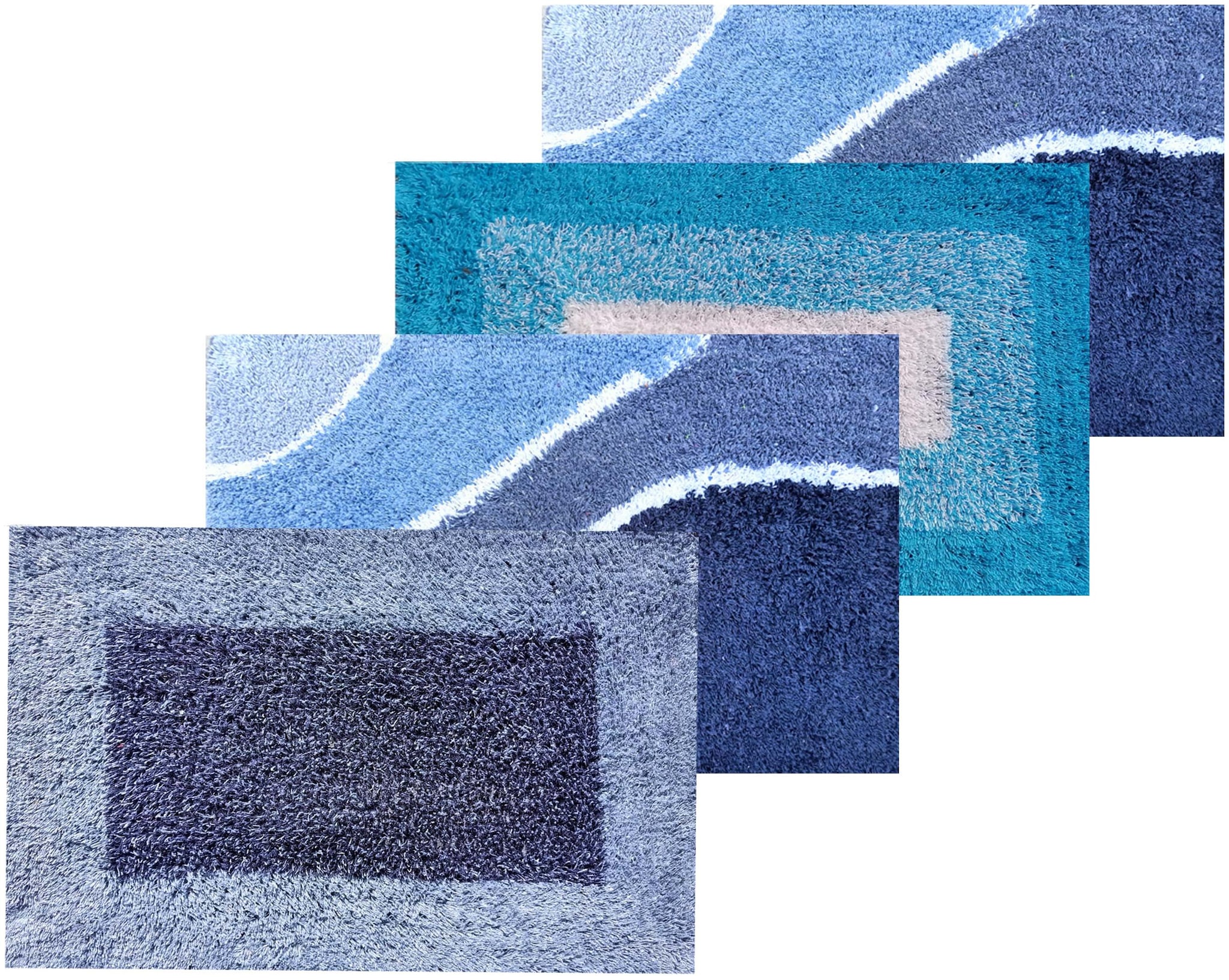 

Shabiart Door Mat For Home And Office 40X60 cm 100 Cotton-Pack Of 4
