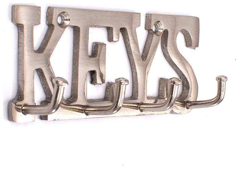 

Shaks KEYS key holder with 4 Pronges - Steel finish