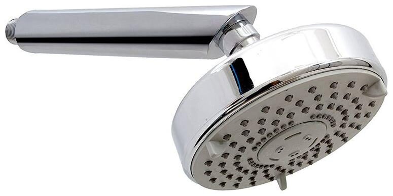 

Shaks - Marinos Triple Flow ABS Shower Head - 12 7 cm (5 inch) With Arm -17 78 cm (7 inch) - Chrome Finish
