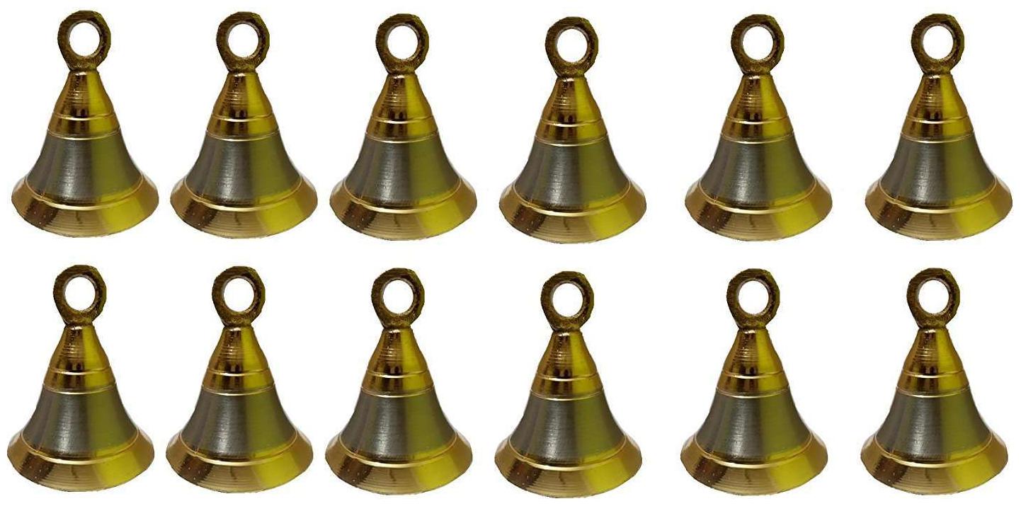 

Shaks TRADERS POOJA ROOM DOOR BELLS SIZE 1 inch PACK OF 12 WITH HOOKS