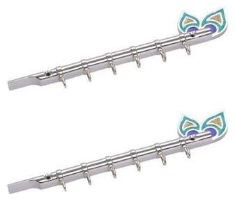 

Shaks Traders Bansuri 4 pin keyholder set of 2
