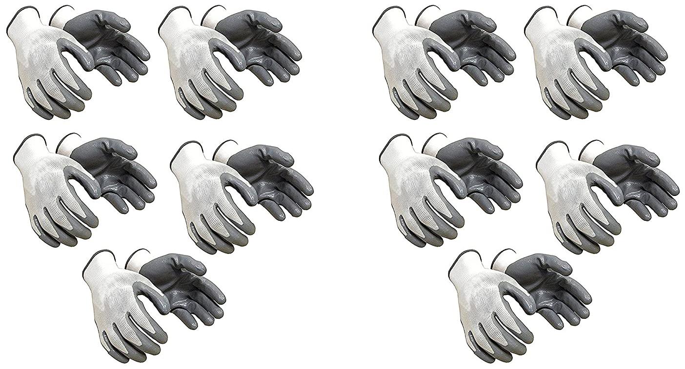 

Shakuntla Nylon Safety Hand Gloves (White) -Pack of 10 Pairs