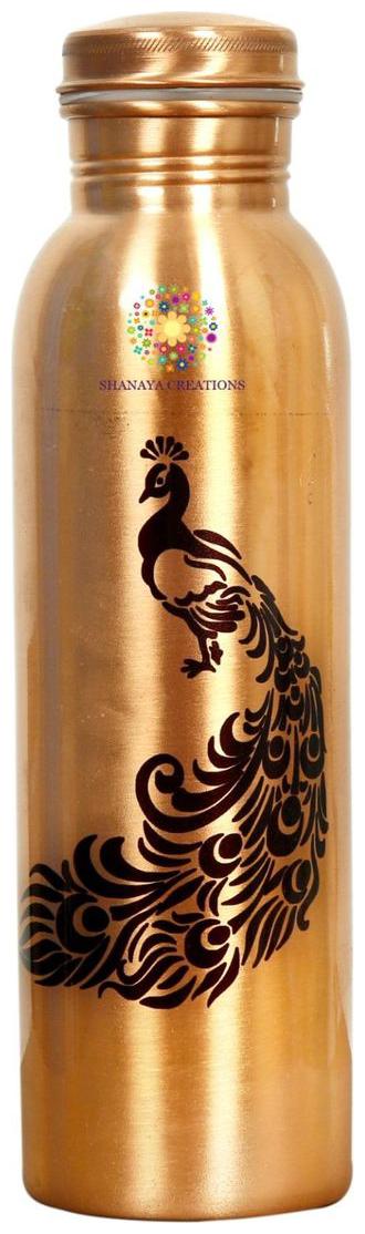 

SHANAYA CREATIONS Copper Brown Water Bottle ( 1000 ml Set of 1 )