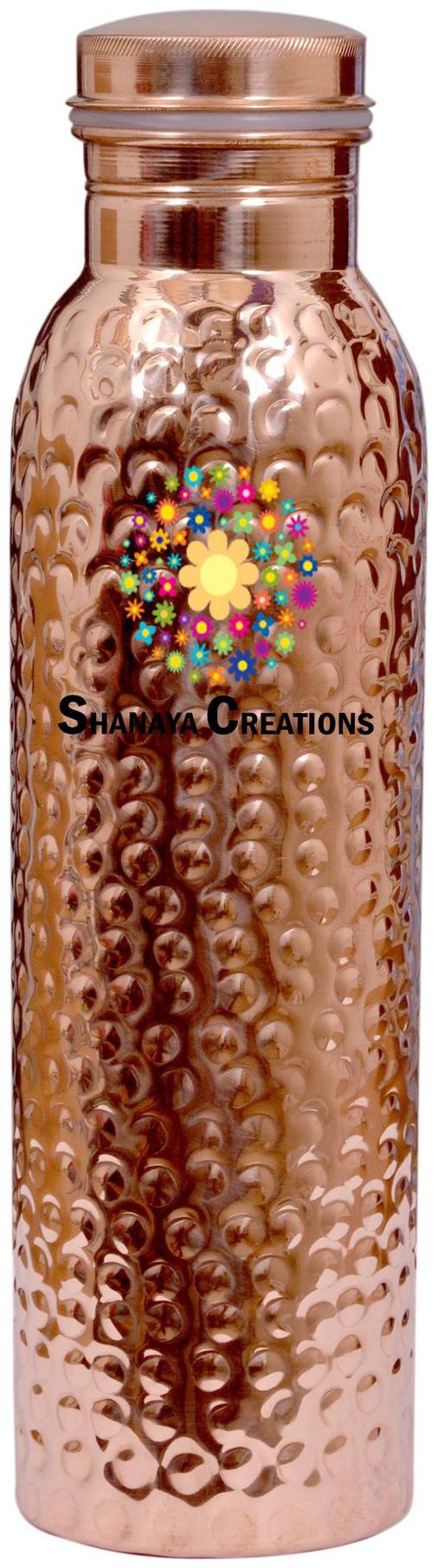 

SHANAYA CREATIONS Copper Brown Water Bottle ( 1000 ml Set of 1 )