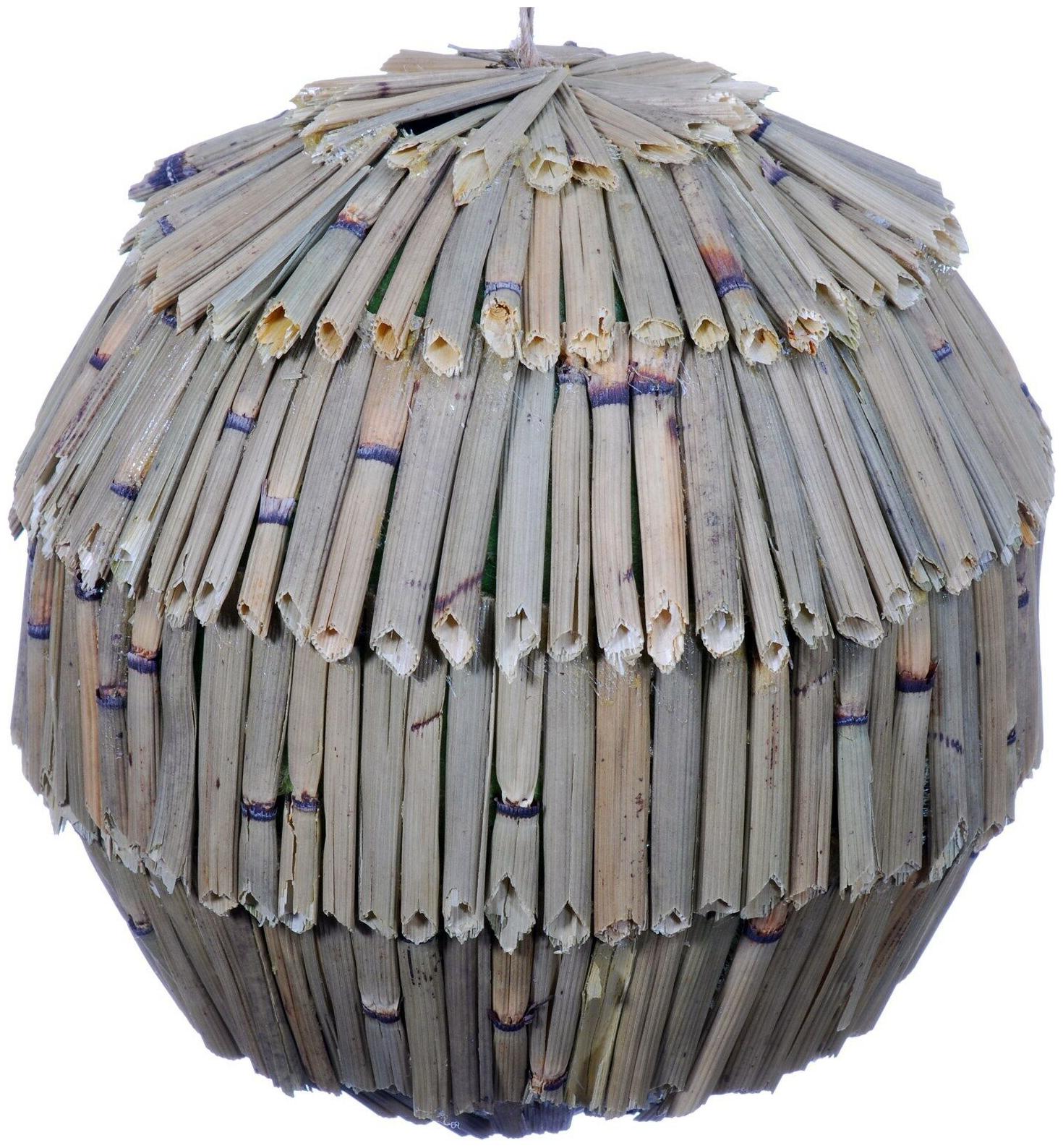 

Shave Grass Decorative Kissing Ball Ornament Natural Green Christmas Tree 434c