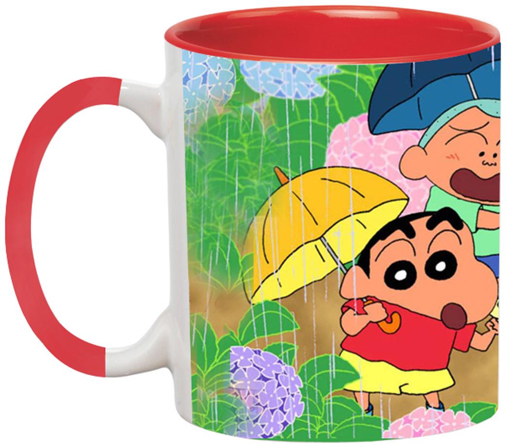 

Shinchan Cartoon Coffee Mug for Friends Birthday Gifts for Kids Return Gifts by Ashvah-Mug-2113-Red