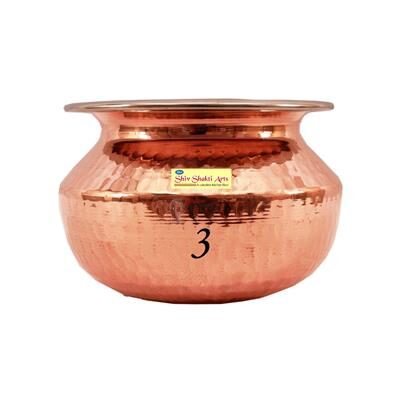 

SHIV SHAKTI ARTS Rajasthani Punjabi Handi no 3 for only serving purpose