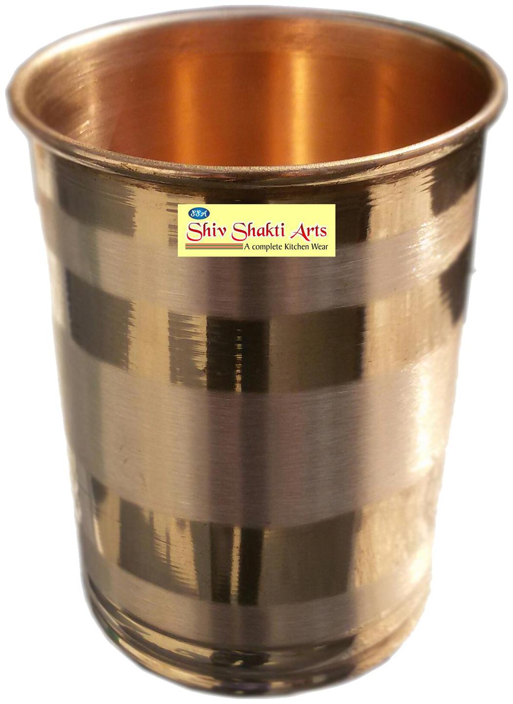 

SHIV SHAKTI ARTS Small copper silver touch glass