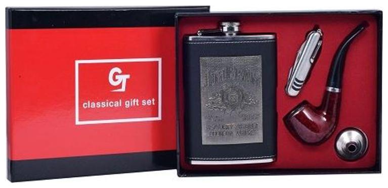 

ShopAIS Jim Beam Flask With Pipe Hip Flask