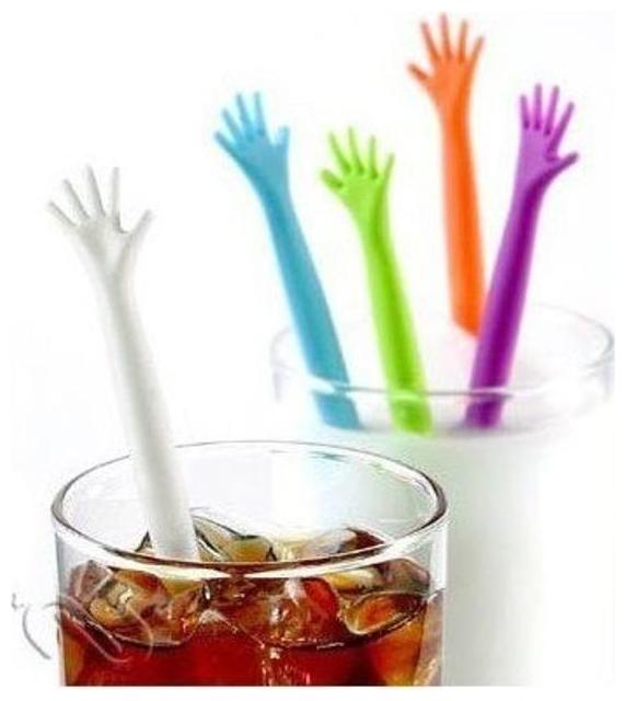 

ShopAIS Stirrer High Five For Coldrinks Juices (Pack of 5) Assorted Colour