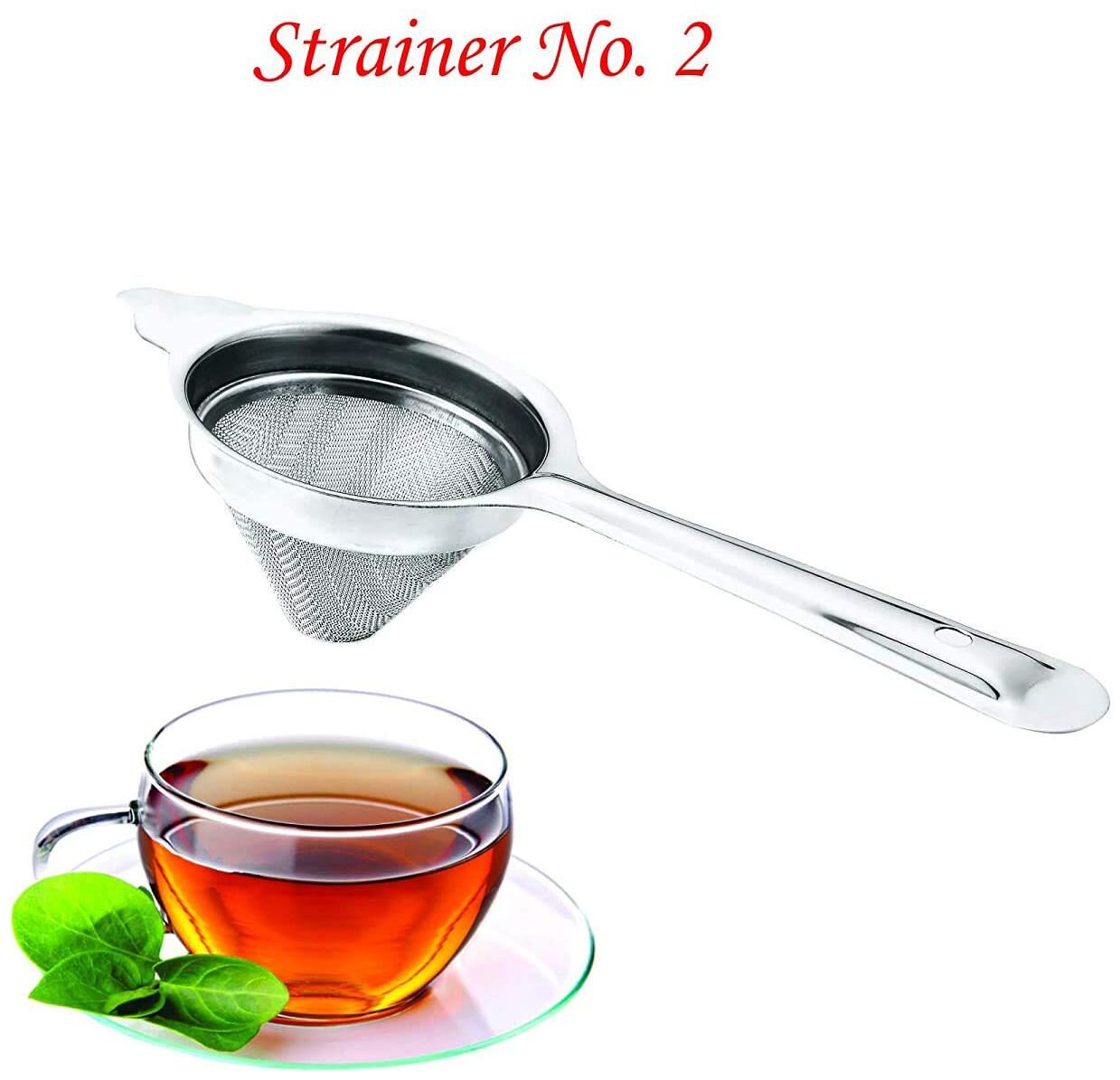 

Shopii 3pc Delite Tea and Coffee Stainless Steel Strainer (304 Steel Food Grade)