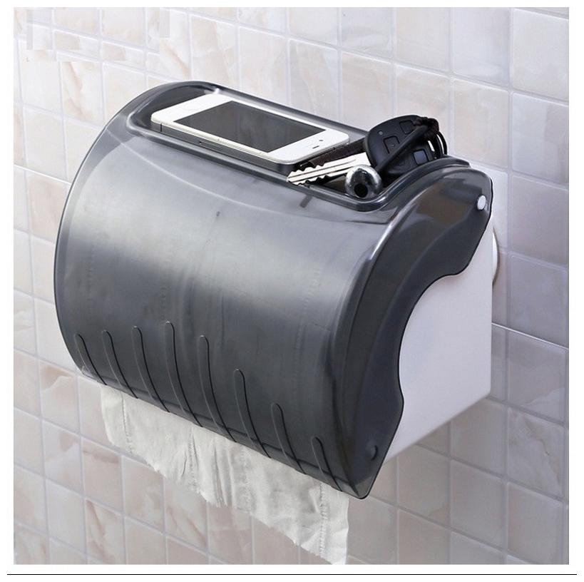 

Shopper52 Portable Suction Waterproof Roll Paper Holder Plane For Bath Kitchen - 1938WPRPHP