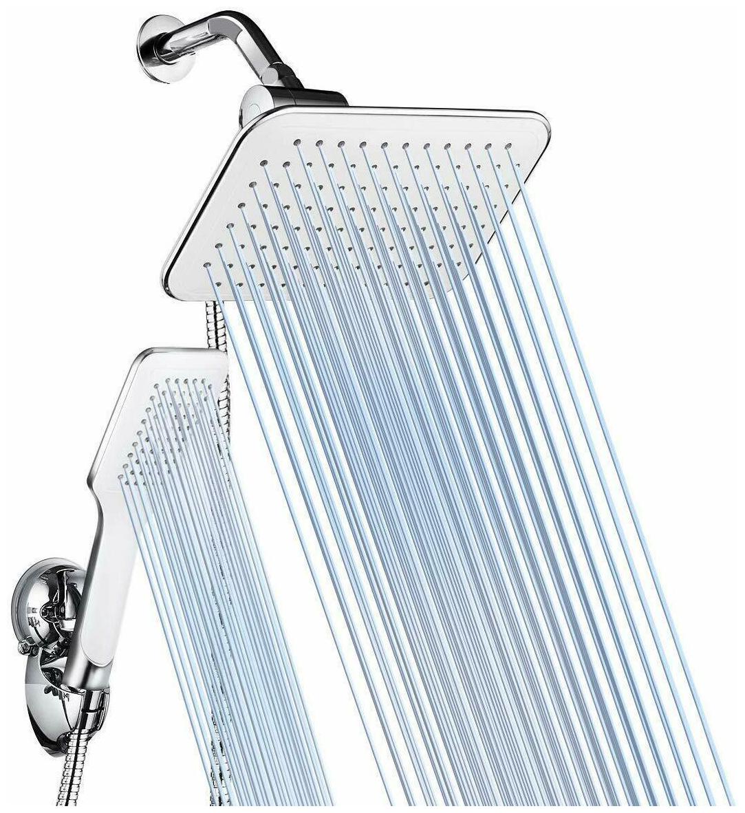 

Shower Head Combo Baban Adjustable Rainfall Showerhead Handheld Shower Head C