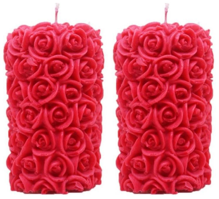 

shraddha creation Paraffin wax Red Candle