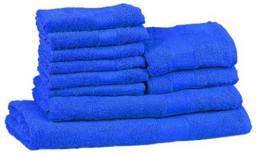 

Shree Jee 400 GSM Cotton Bath Towel ( 10 Pieces Blue )