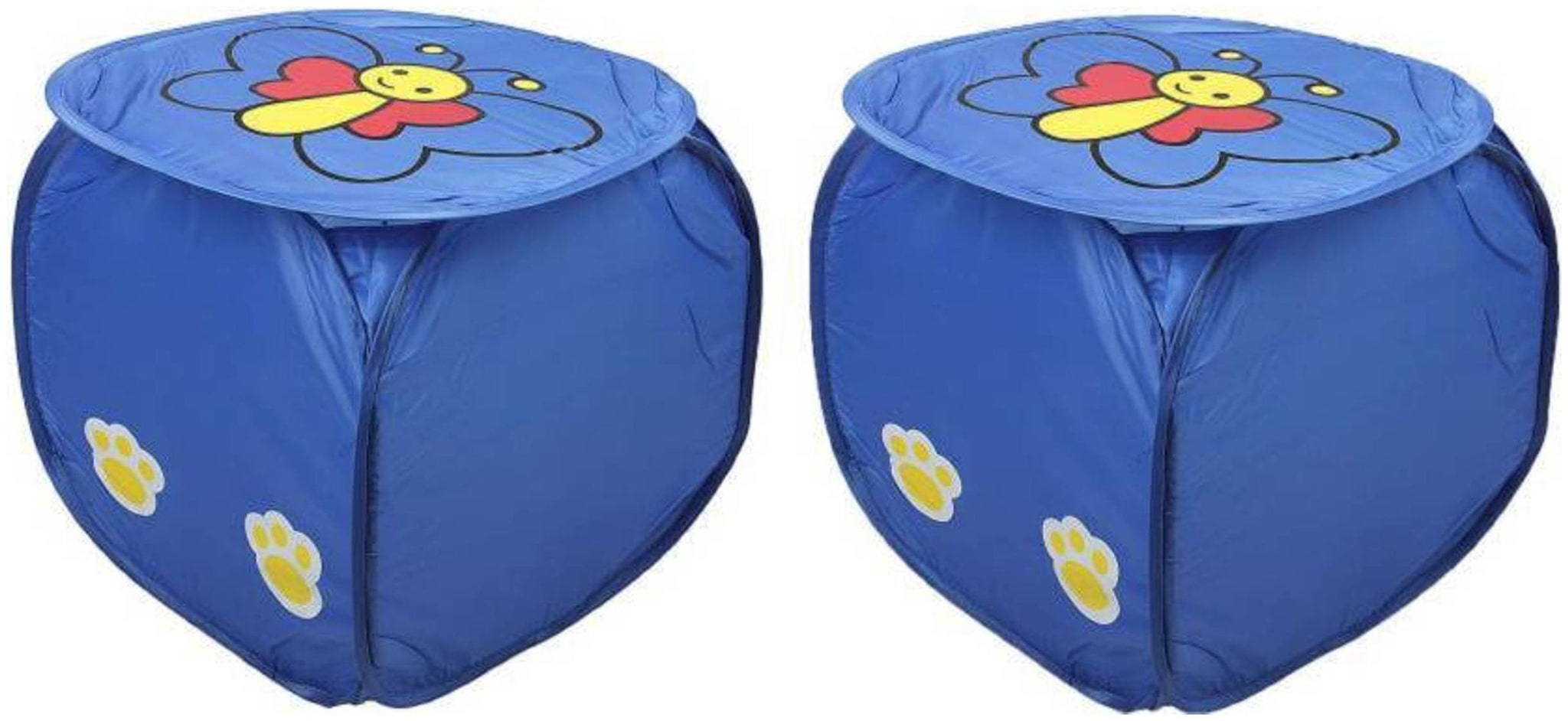 

Shree Jee Nylon Blue Laundry Basket ( Set of 2 )