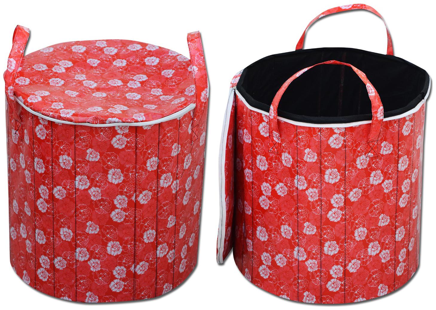 

Shree Jee Cardboard Red Laundry Basket ( Set of 2 )
