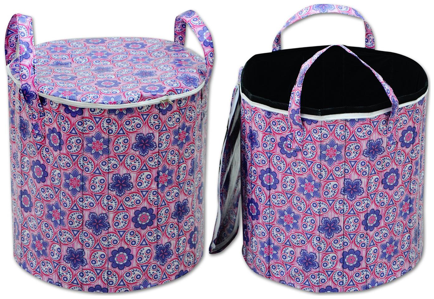 

Shree Jee Cardboard Purple Laundry Basket ( Set of 2 )