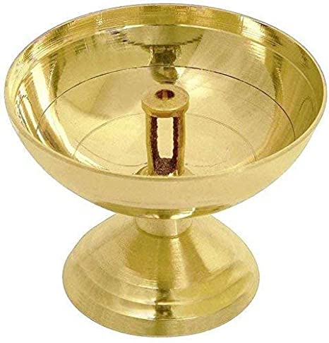 

Shree Shreeman Traditional Deep Brass Table Diya- Set of 1