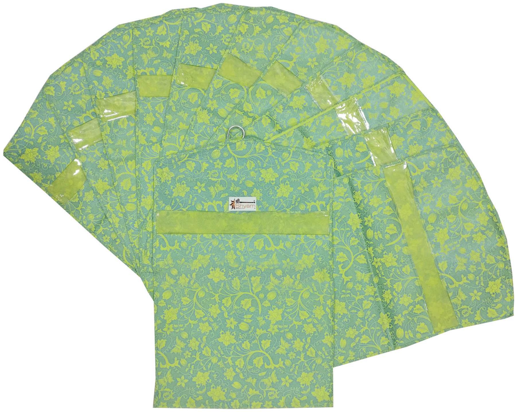 

Shree Shyam Products Printed Non Woven Hanging Single Saree Cover 12 pcs Set