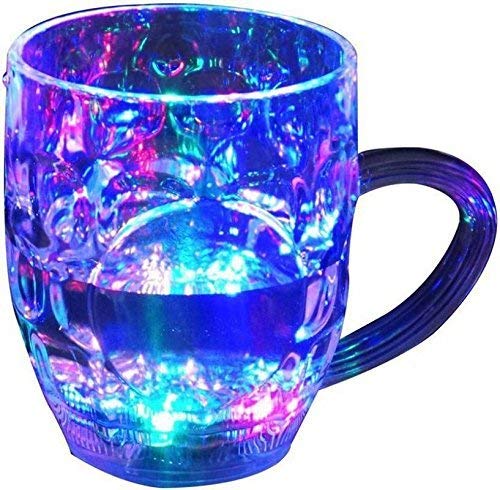 

Shrines Glass Drinking Cup With Inductive Rainbow Magic Color Cup With LED Light Multi Purpose Use Cup (Set of 1)
