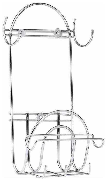 

Shrines Stainless Steel Heavy Duty Rolling Pin Holder Chakla Belan Stand