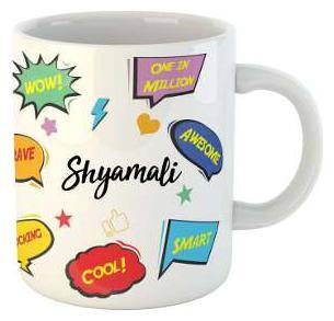 Shyamali Name Printed Ceramic Coffee Mug. Best Gift For Birthday by Impresion