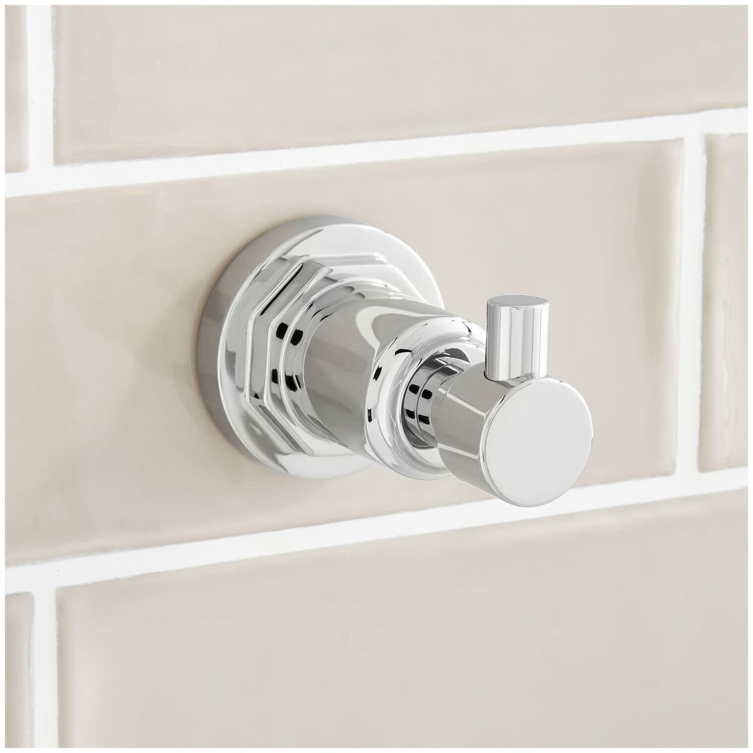 

Signature Hardware 948293 Greyfield Single Robe Hook - Chrome