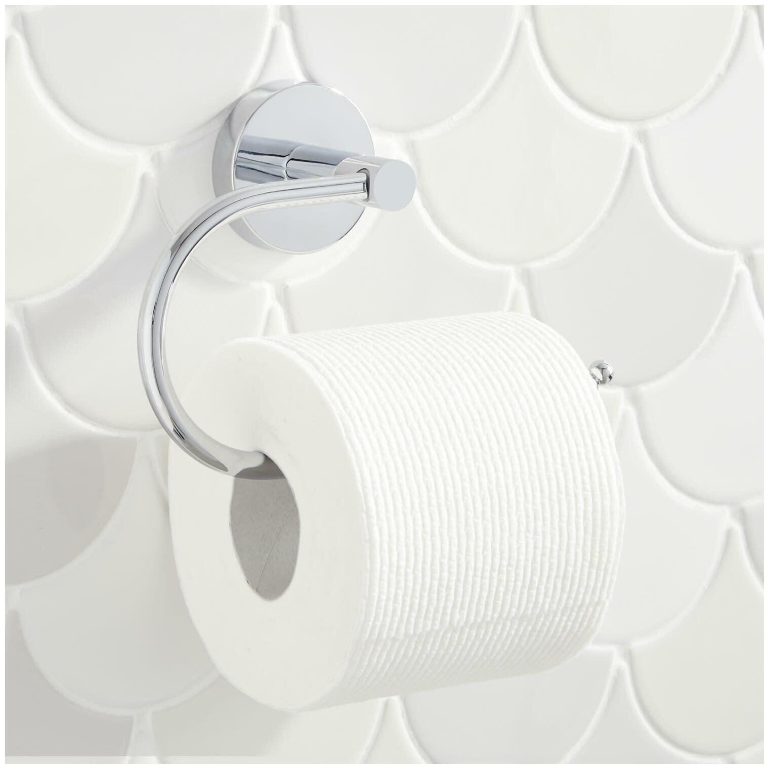 

Signature Hardware 948202 Edenton Single Post Toilet Paper Holder - Chrome