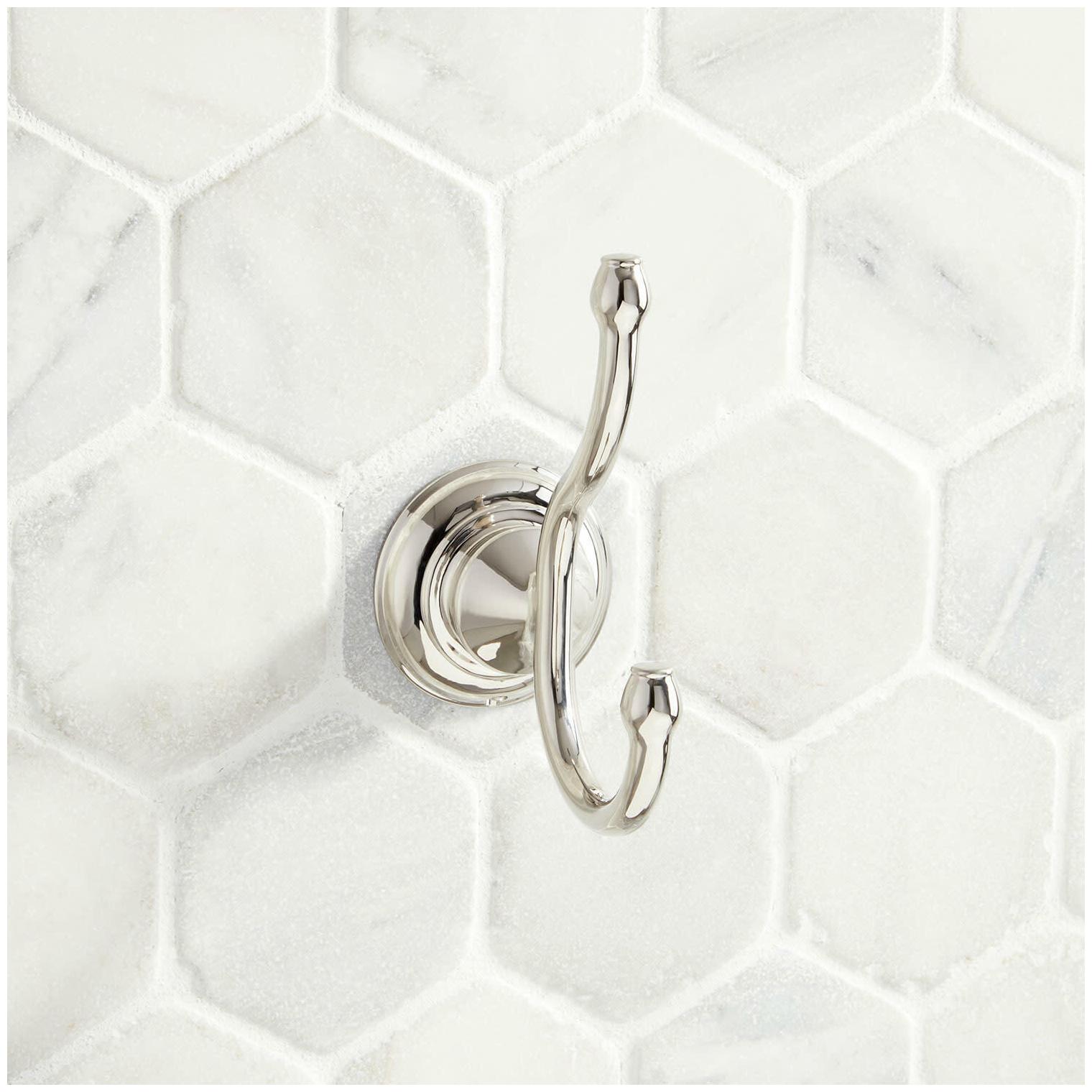 

Signature Hardware 948234 Beasley Double Robe Hook - Nickel