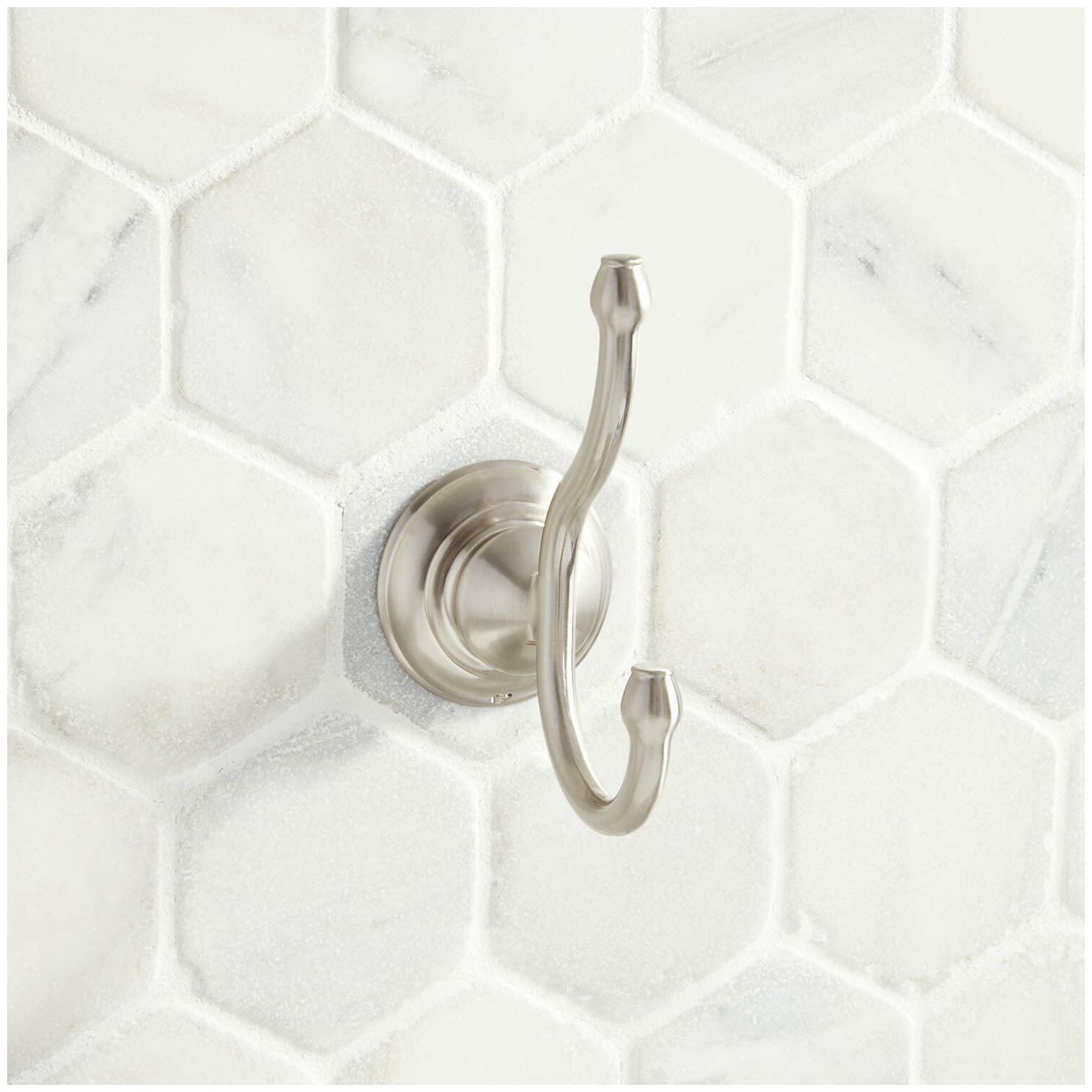 

Signature Hardware 948234 Beasley Double Robe Hook - Nickel