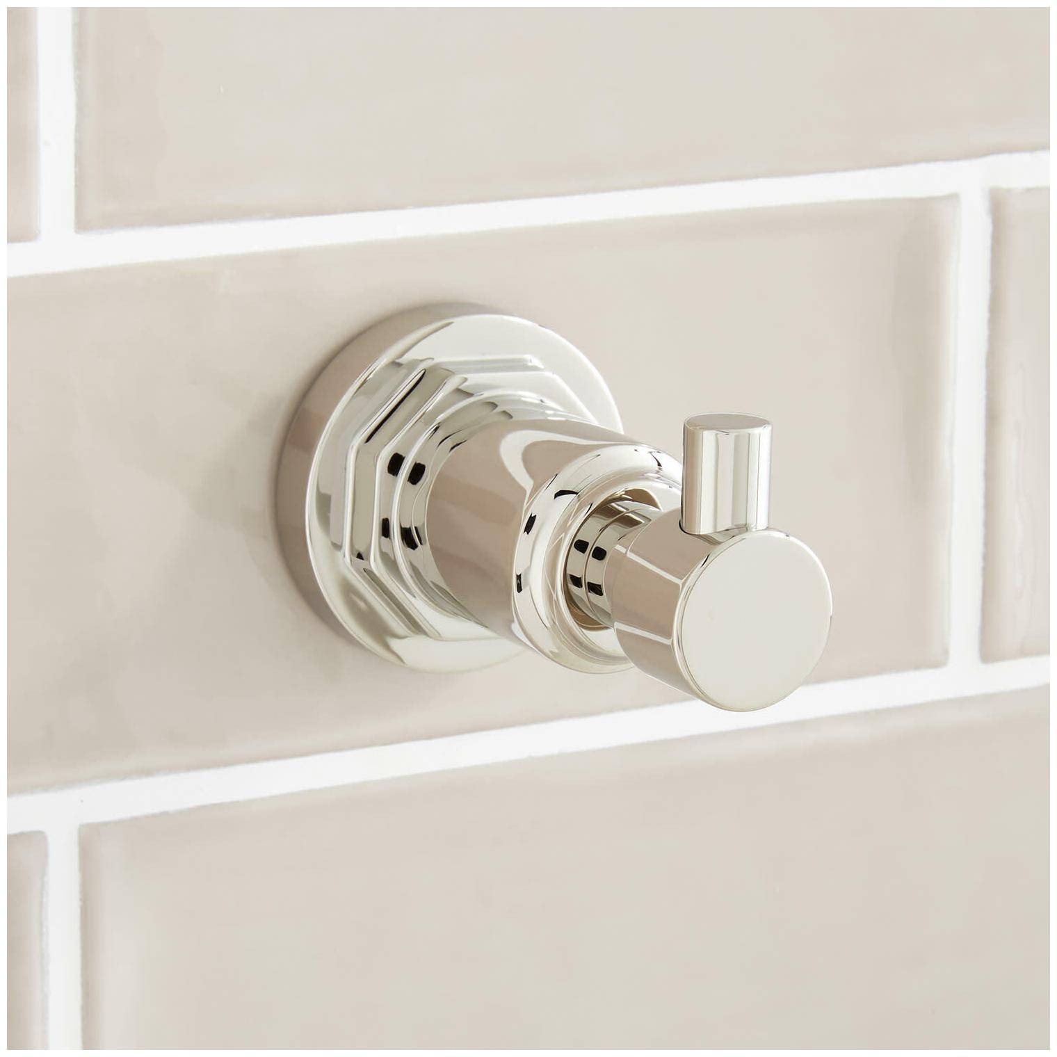 

Signature Hardware 948293 Greyfield Single Robe Hook - Nickel