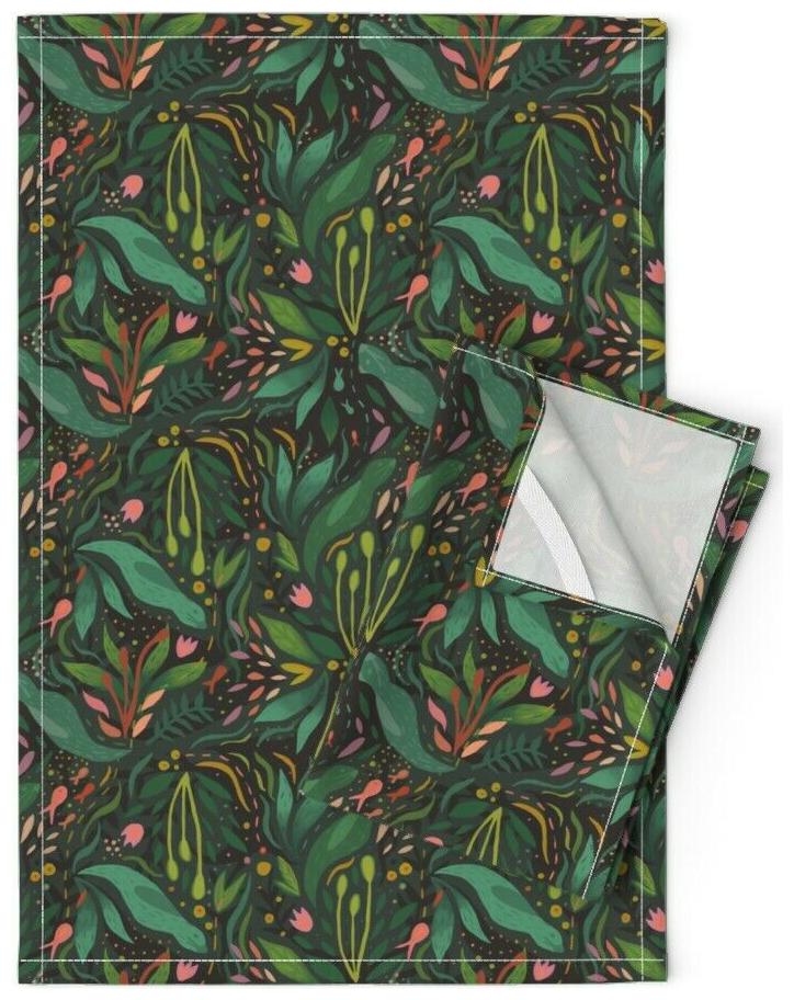 

Significant Otters Ocean Animal Linen Cotton Tea Towels by Roostery Set of 2