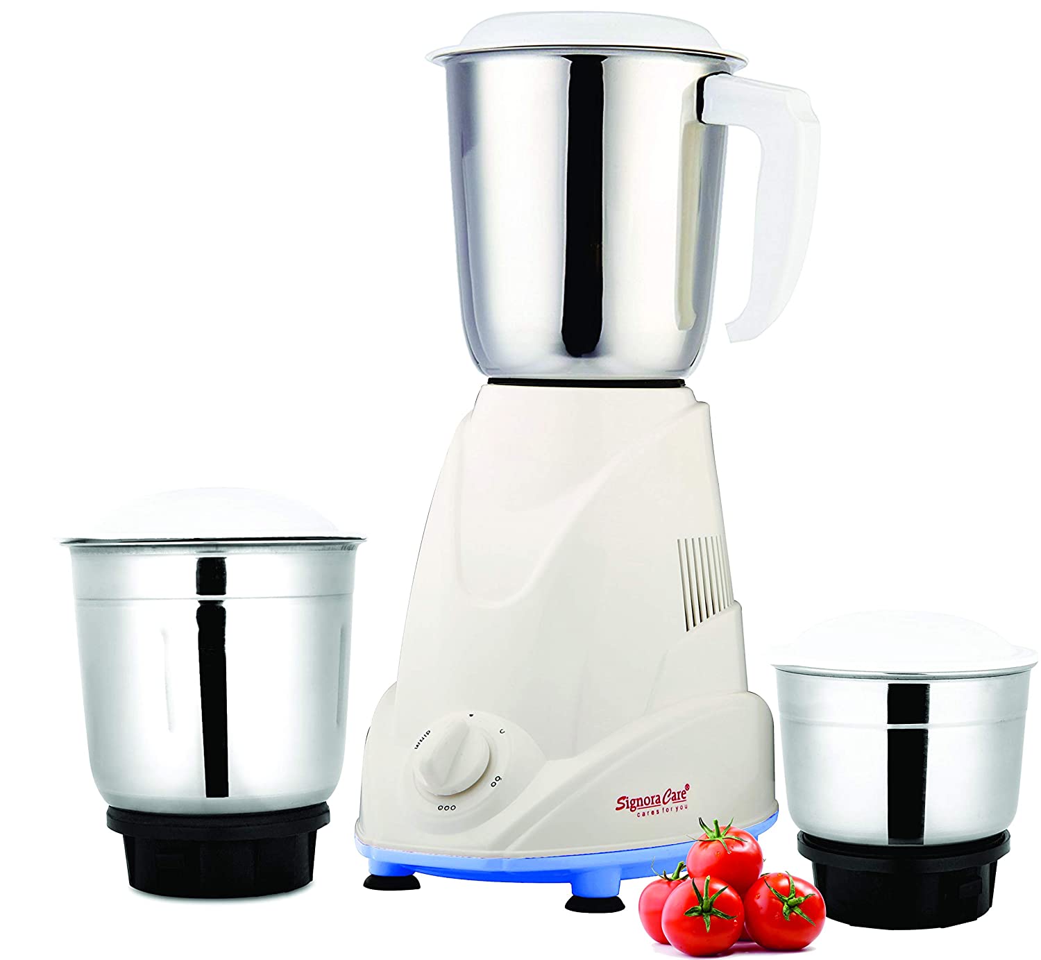 

Signora Care ECO PLUS 500 W Mixer Grinder ( White Blue 3 Jars )