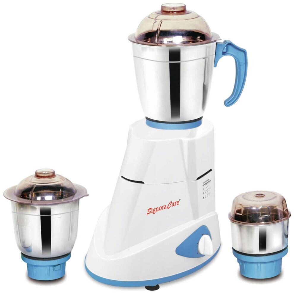 

Signora Care SCMX-2907 750 W Mixer Grinder ( White Blue 3 Jars )