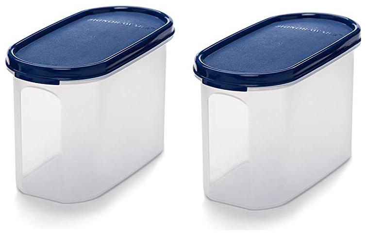 

Signoraware Modular Oval Plastic Container 1 1 Litres Set of 2
