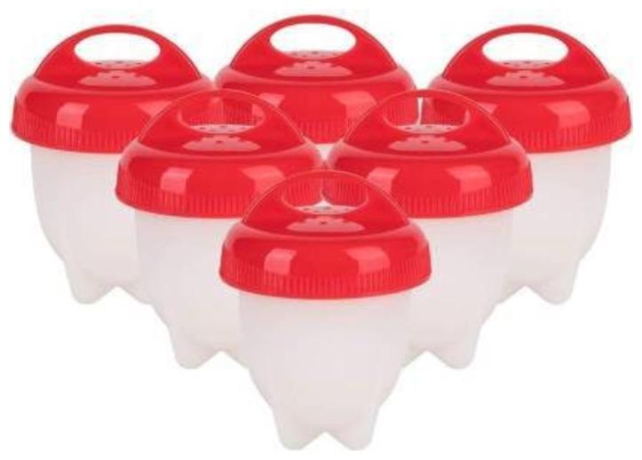 

Silicon Egg Boil Hard-Boiled Egg Cooker Mold Kitchen Steamer Boiler Custard Separator