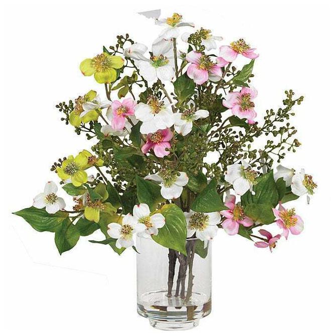 

Silk Dogwood Flower Arrangement Pink